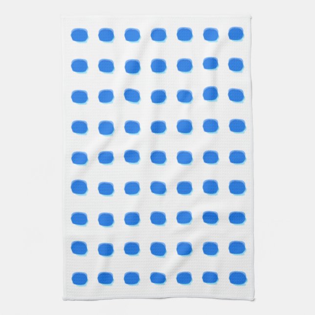 Polka-Dot Blues Kökshandduk (Vertikal)