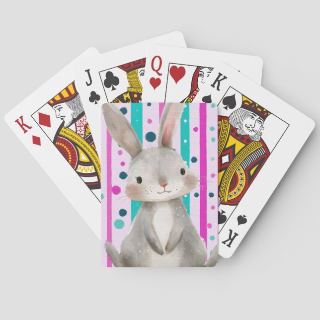 Polka Dot Bunny Delight Casinokort (Baksidan)