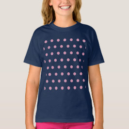 Polka Dot Child's T-Shirt (Midnight Blue & Rosa)