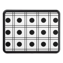 Polka Dot Circle Black and White Check Mönster