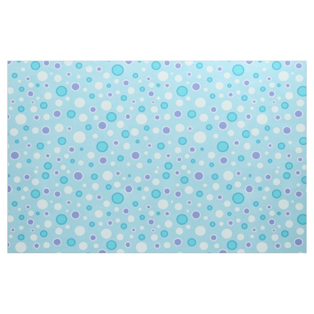 Polka Dot Circles Blue Tyg (Fat Quarter)