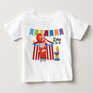 Polka Dot Circus Första födelsedagen T-shirt