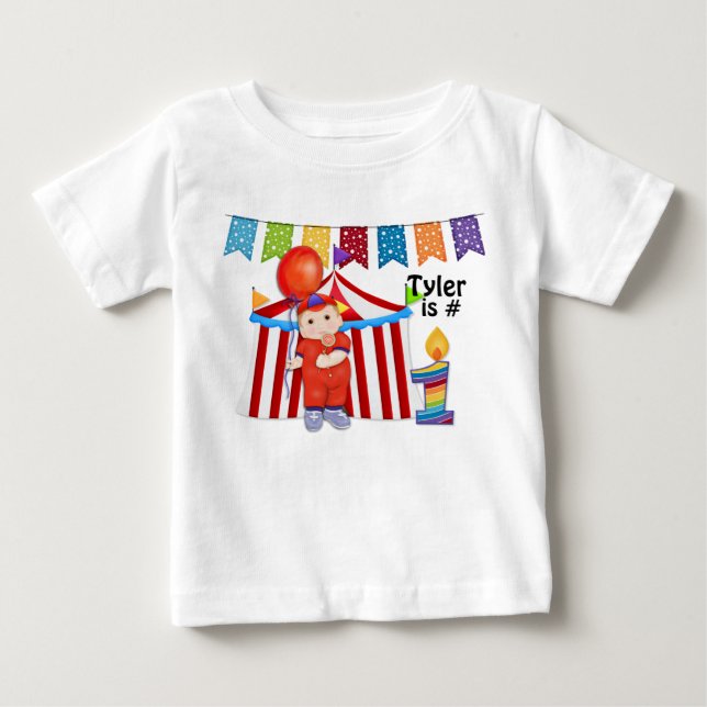 Polka Dot Circus Första födelsedagen Tröja (Framsida)