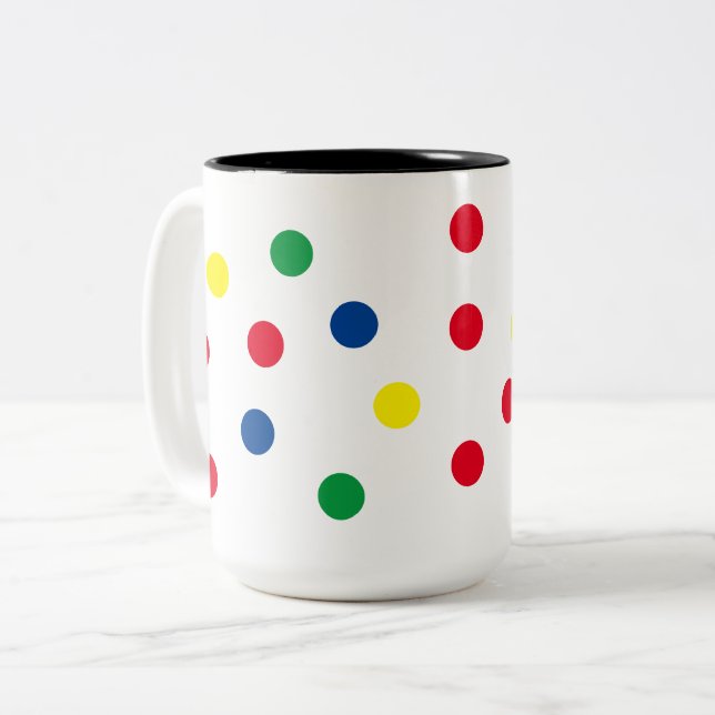 Polka Dot Coffee Mugg (Framsida vänster)