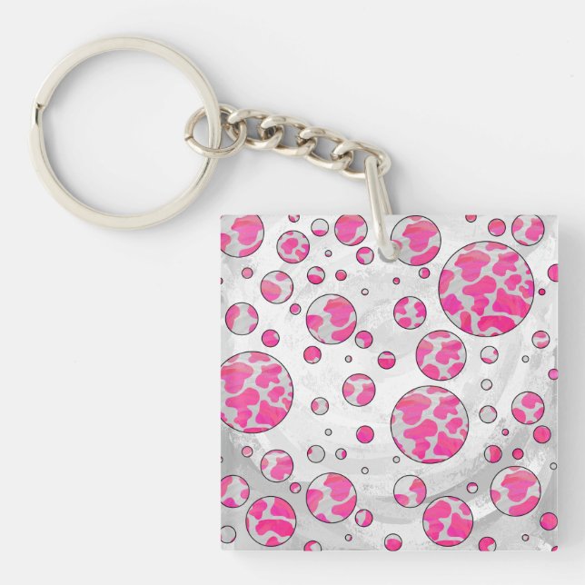 Polka Dot Cow Rosa and White (Framsidan)