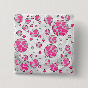 Polka Dot Cow Rosa and White Knapp