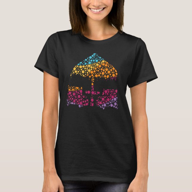 Polka Dot Day Beach-stolar Internationell Dot Day T Shirt (Framsida)