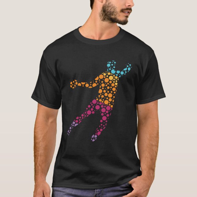 Polka Dot Day Handball Player International Dot Da T Shirt (Framsida)