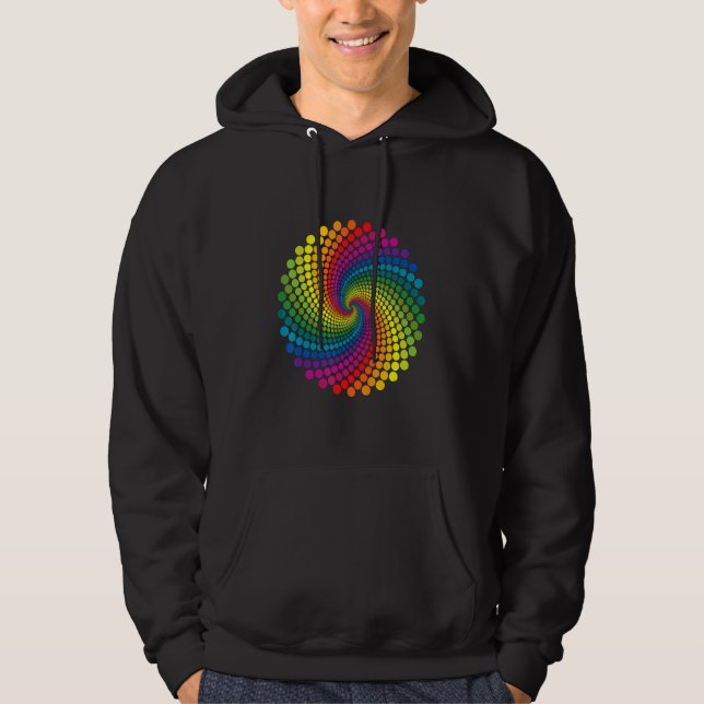 Polka Dot Dot Dot Day lycklig Hoodie (Framsida)