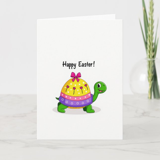 Polka Dot Easter Reptile Card Kort (Framsida)