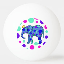 Polka Dot Elephant Ping Pong Boll