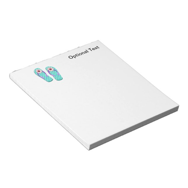 Polka Dot Flinflip flops Anteckningsblock (Vinklad)