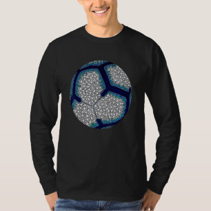 Polka Dot Fotboll Spelare Internationella Prickda T Shirt