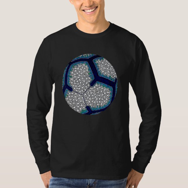 Polka Dot Fotboll  Spelare Internationella Prickda T Shirt (Framsida)