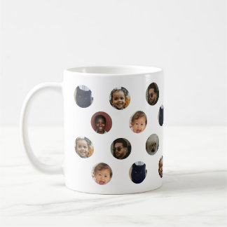 Polka Dot Foto Collage Kaffemugg