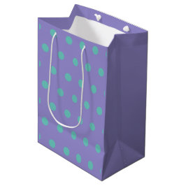 Polka Dot Gift Bag (Lavender & Aqua)