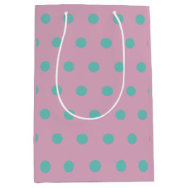 Polka Dot Gift Bag (Rosa & Aqua)