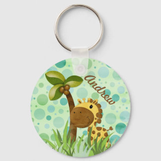 Polka Dot Giraffe Nyckelring