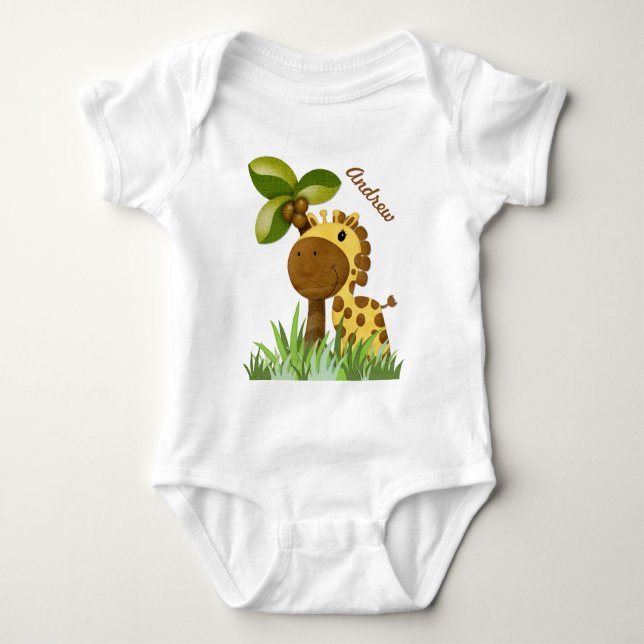 Polka Dot Giraffe Tee Shirt (Framsida)