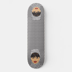 Polka Dot Girl Skateboard Bräda 21,5 Cm
