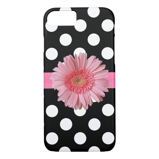 Polka Dot Girly iPhone 7 Fodral Case-Mate iPhone Skal (Baksida)