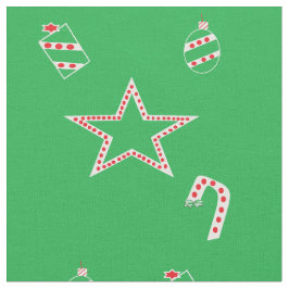 Polka Dot Grönt-julpåsar Tyg
