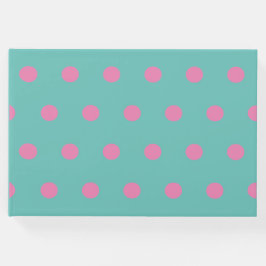 Polka Dot Guest Bok (Aqua & Rosa)
