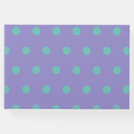 Polka Dot Guest Book (Lavender & Aqua) Gästböcker