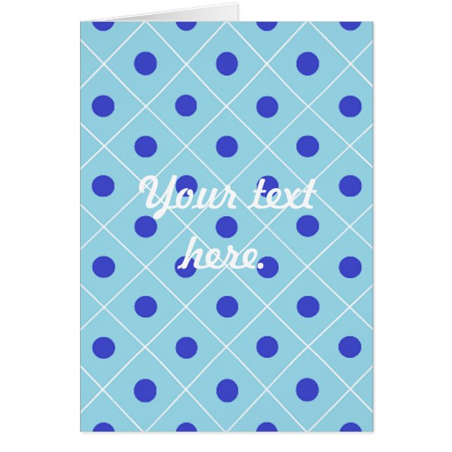 Polka Dot Hälsningskort (Framsidan)