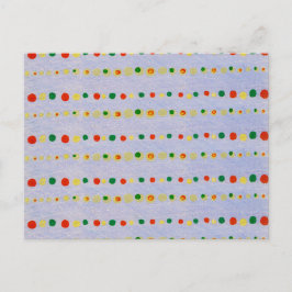 Polka Dot Japansk träskläder Textil Vykort