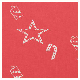 Polka Dot-julfabriken av Kriyas Collection Tyg