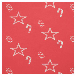 Polka Dot-julfabriken av Kriyas Collection Tyg