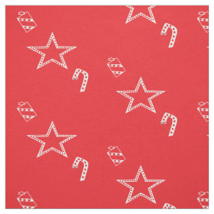 Polka Dot-julfabriken av Kriyas Collection Tyg