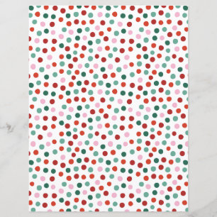 Polka Dot-julkraft Papper