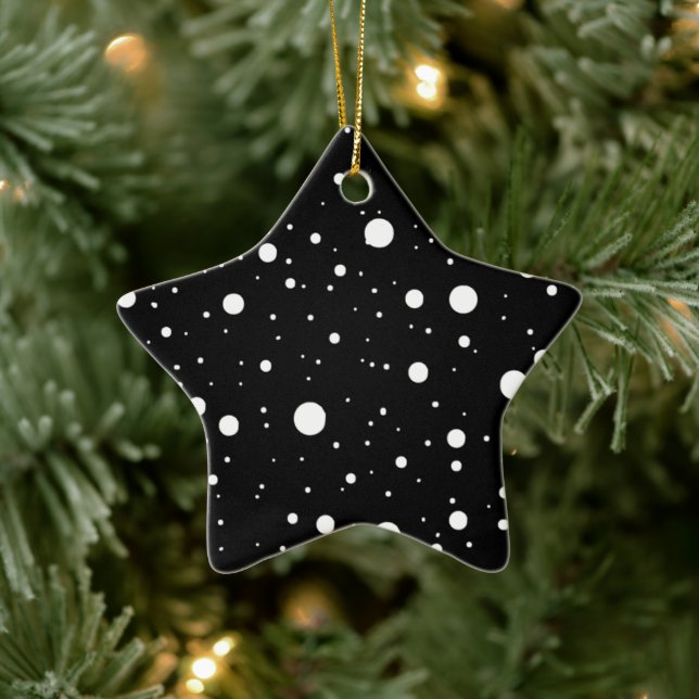 Polka Dot-julprydnad - Festive & Snyggt Julgransprydnad Keramik (Träd)