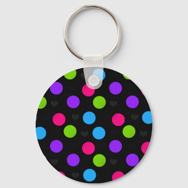 Polka Dot Keychain Nyckelring (Framsida)