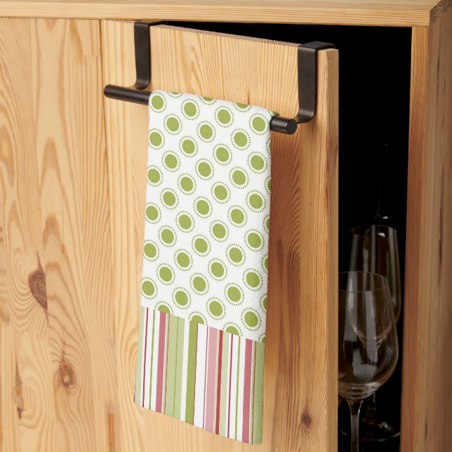 Polka Dot Microfiber Kitchen Towel Kökshandduk (Thirds Fold)