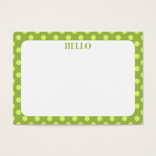 Polka Dot Mini Flat Card // Gift Märkre Visitkort