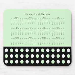 Polka Dot-mönster – 2026 Kalender Musmatta