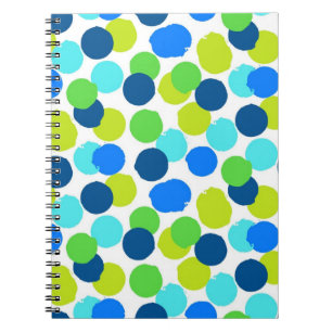 Polka dot mönster anteckningsbok