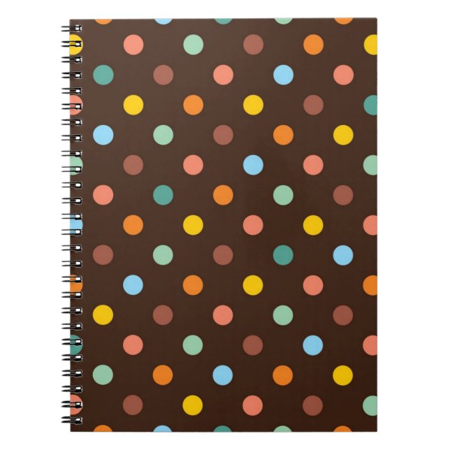Polka dot mönster anteckningsbok (Framsidan)