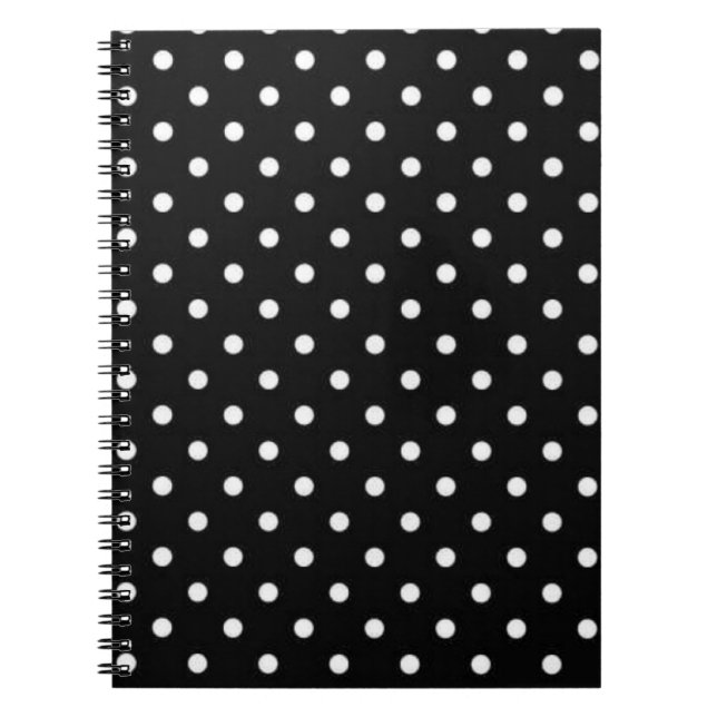 Polka dot mönster anteckningsbok (Framsidan)