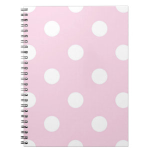Polka dot mönster anteckningsbok