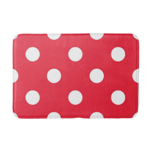 Polka dot mönster badrumsmatta
