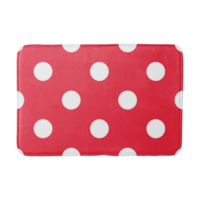 Polka dot mönster badrumsmatta (Framsidan)