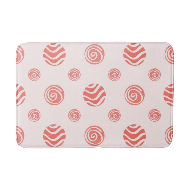 Polka dot mönster badrumsmatta (Framsidan)
