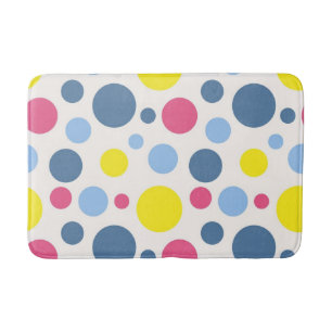 Polka dot mönster badrumsmatta