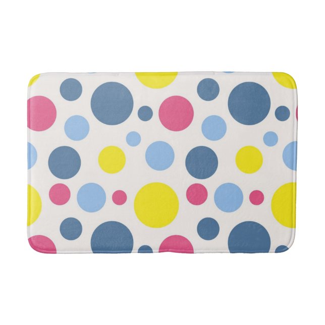 Polka dot mönster badrumsmatta (Framsidan)