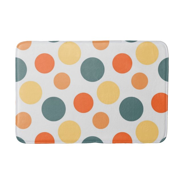 Polka dot mönster badrumsmatta (Framsidan)