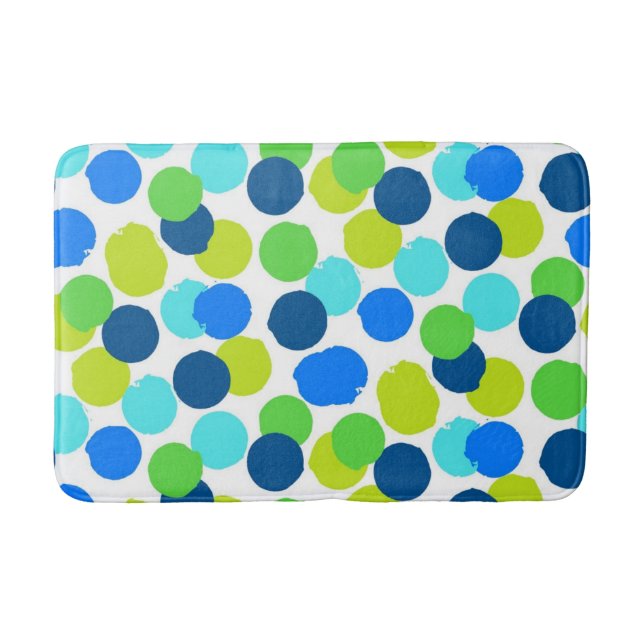 Polka dot mönster badrumsmatta (Framsidan)